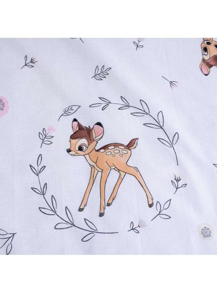 POŚCIEL DO ŁÓŻECZKA 100x135 JELONEK BAMBI BEŻOWA