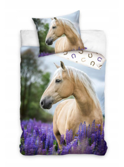 POŚCIEL BAWEŁNIANA 140x200 KOŃ KN-03