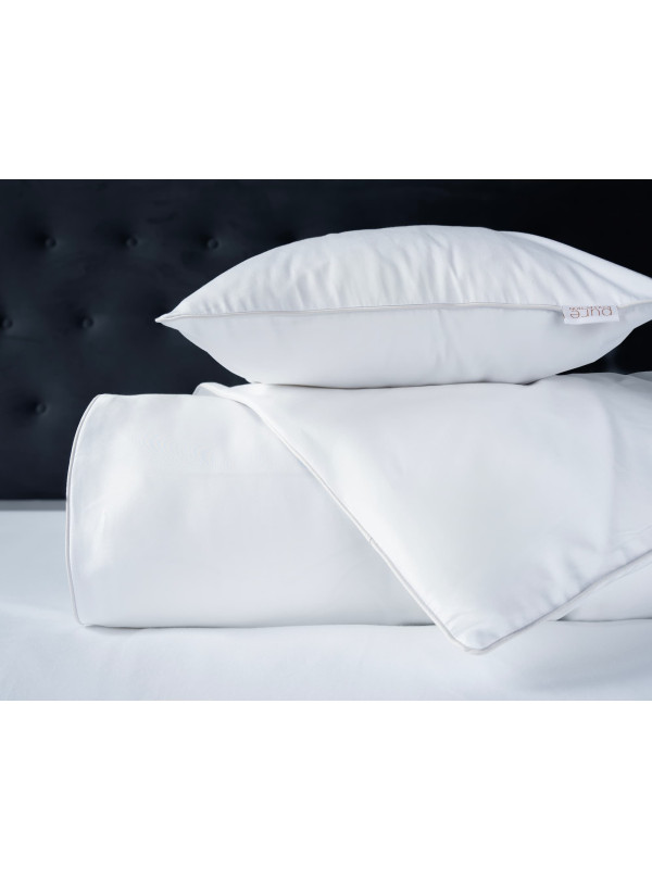 KOMPLET POŚCIELI PURE 180x200 MAKOSATYNA BIAŁA BIEL