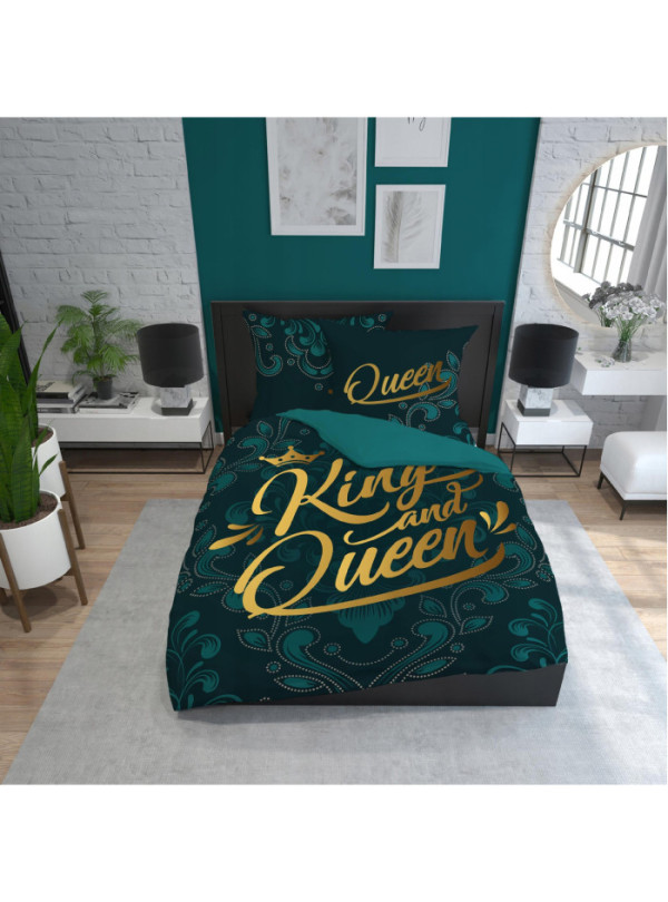 POŚCIEL BAWEŁNIANA 160x200 KING AND QUEEN