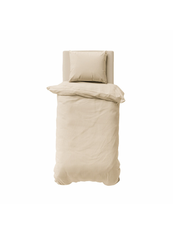 POŚCIEL 140x200 PIASKOWOBEŻOWA Z ADAMASZKU HOTELOWA PREMIUM