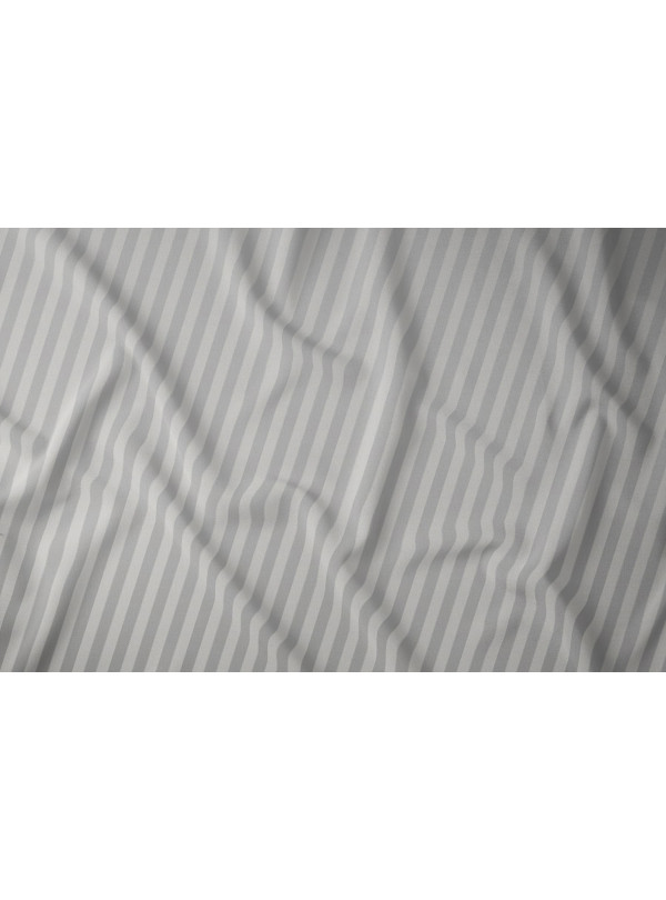 KOMPLET POŚCIELI 140x200 ADAMASZEK JASNOSZARA HOTELOWA PREMIUM