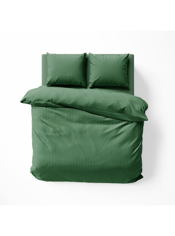 POŚCIEL 160x200 ZIELONA Z ADAMASZKU HOTELOWA PREMIUM
