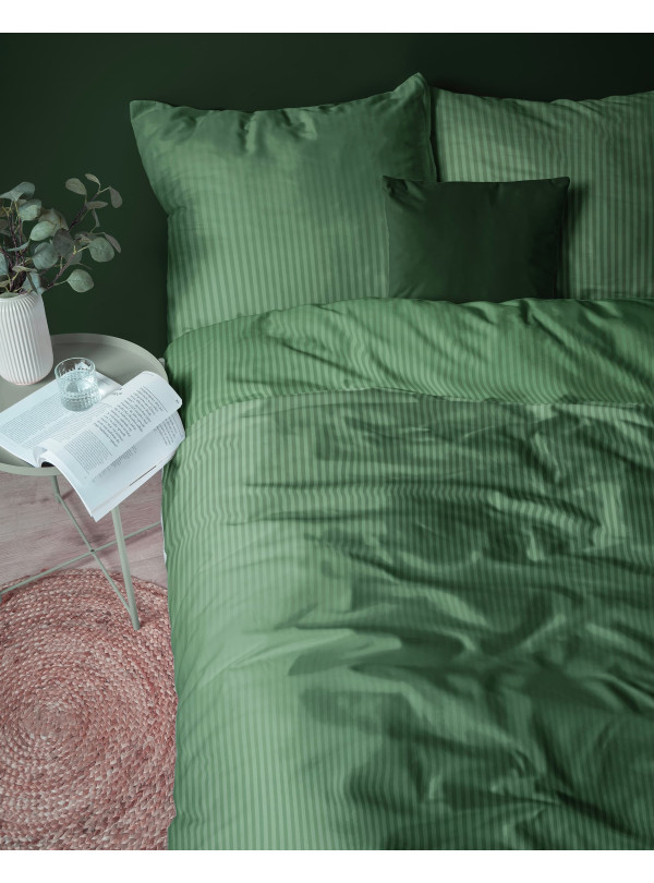 POŚCIEL 180x200 ZIELONA Z ADAMASZKU HOTELOWA PREMIUM