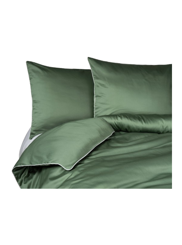 KOMPLET POŚCIELI PURE 180x200 MAKOSATYNA ZIELONA