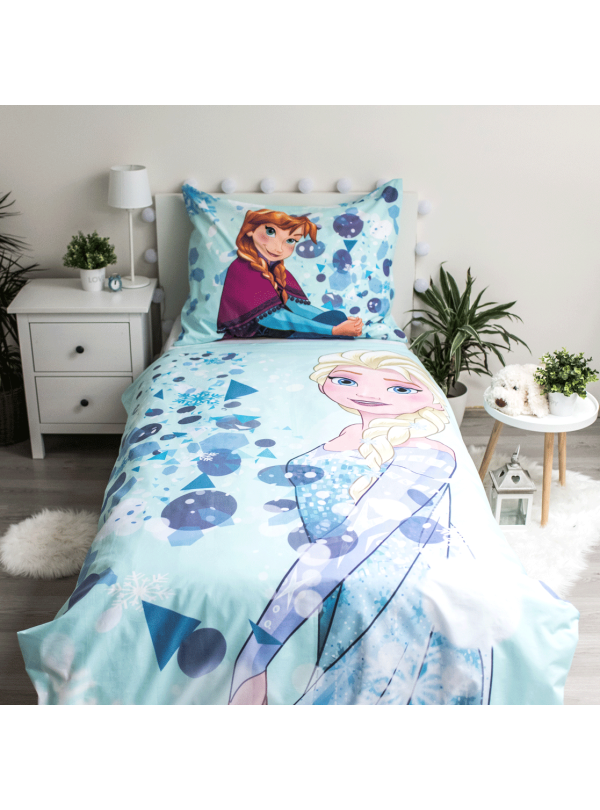 POŚCIEL ŚWIECĄCA W CIIEMNOŚCI 140x200 FROZEN KRAINA LODU