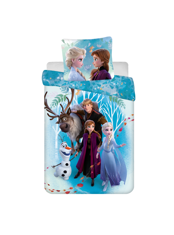 POŚCIEL BAWEŁNIANA 160x200 FROZEN KRAINA LODU RODZINA