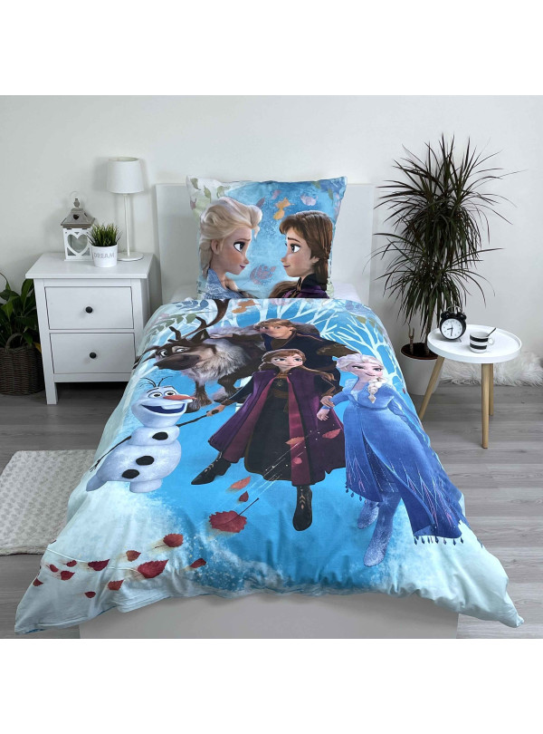 POŚCIEL BAWEŁNIANA 160x200 FROZEN KRAINA LODU RODZINA
