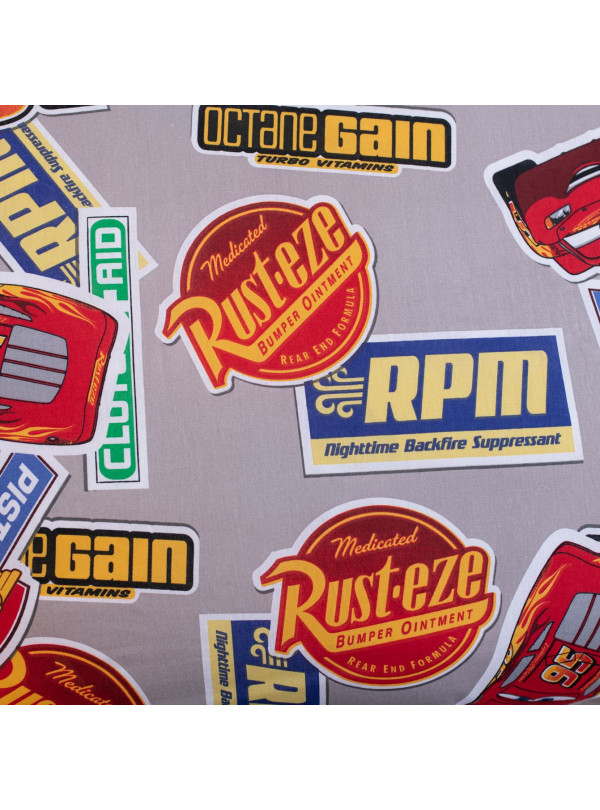 POŚCIEL 140x200 cm AUTA ZYGZAK MC QUEEN CARS