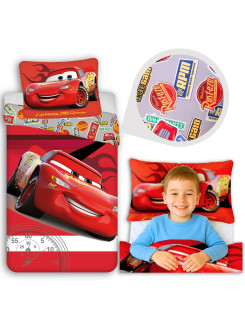 POŚCIEL 140x200 cm AUTA ZYGZAK MC QUEEN CARS