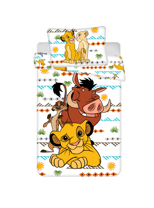 KOMPLET POŚCIELI 140x200 KRÓL LEW SIMBA TIMON I PUMBA GO WILD