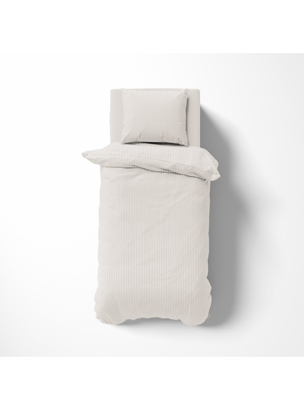 POŚCIEL 140x200 ECRUE Z ADAMASZKU HOTELOWA PREMIUM