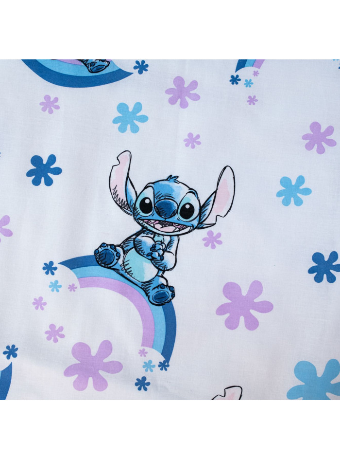 POŚCIEL DO ŁÓŻECZKA 100x135 LILO I STITCH TĘCZA