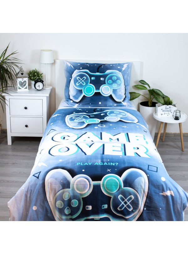 POŚCIEL MŁODZIEŻOWA 140x200 DLA GRACZA PAD 5187_A