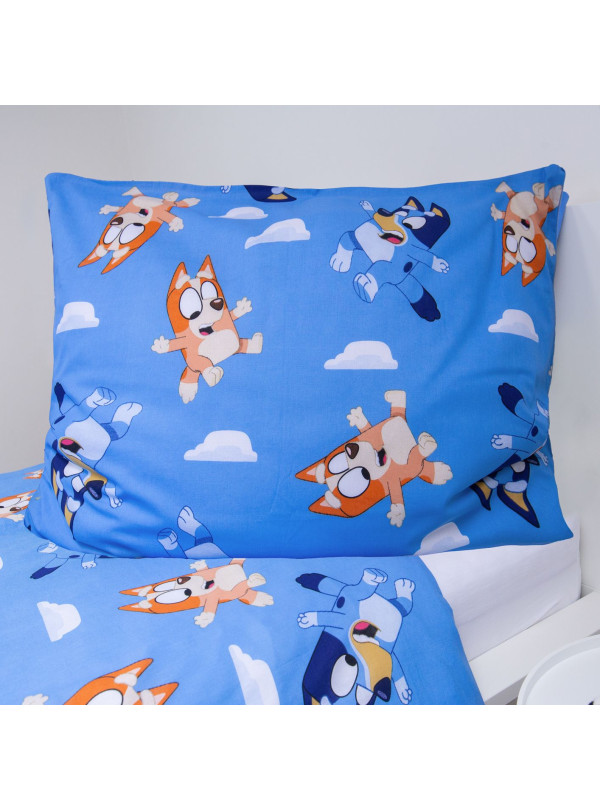 POŚCIEL BLUEY 140x200 BLUE I BINGO Z RODZINĄ BL-03