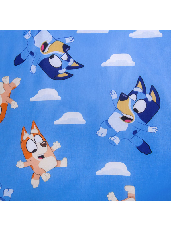 POŚCIEL BLUEY 140x200 BLUE I BINGO Z RODZINĄ BL-03
