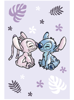 KOC KOCYK PLED 100x150 LILO I STITCH KISS