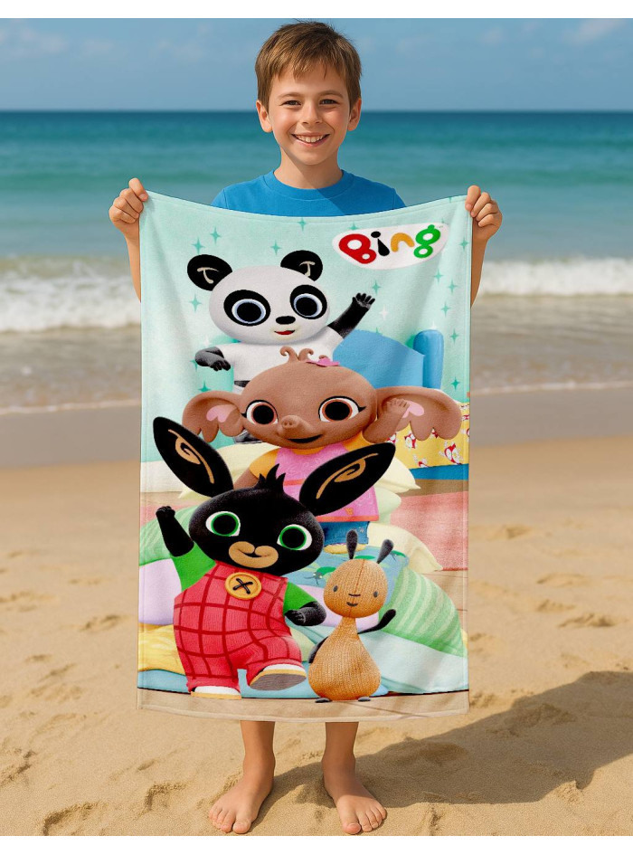 RĘCZNIK 70x140 KĄPIELOWY DZIECIĘCY KRÓLIK BING I FLOP BG-08