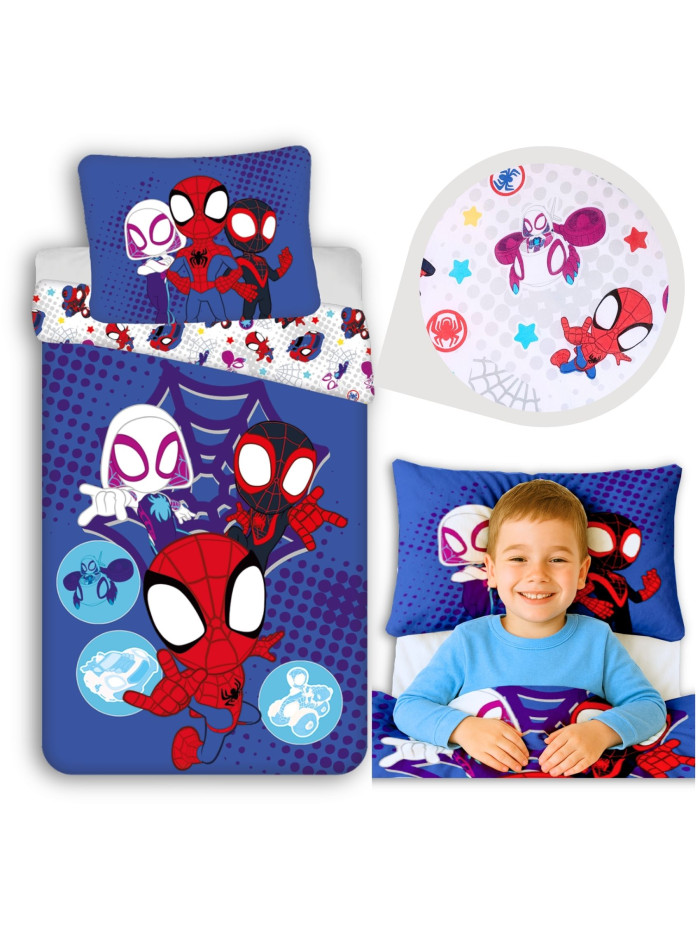 POŚCIEL SPIDERMAN 140x200 BAWEŁNIANA SPIDEY SPD-06