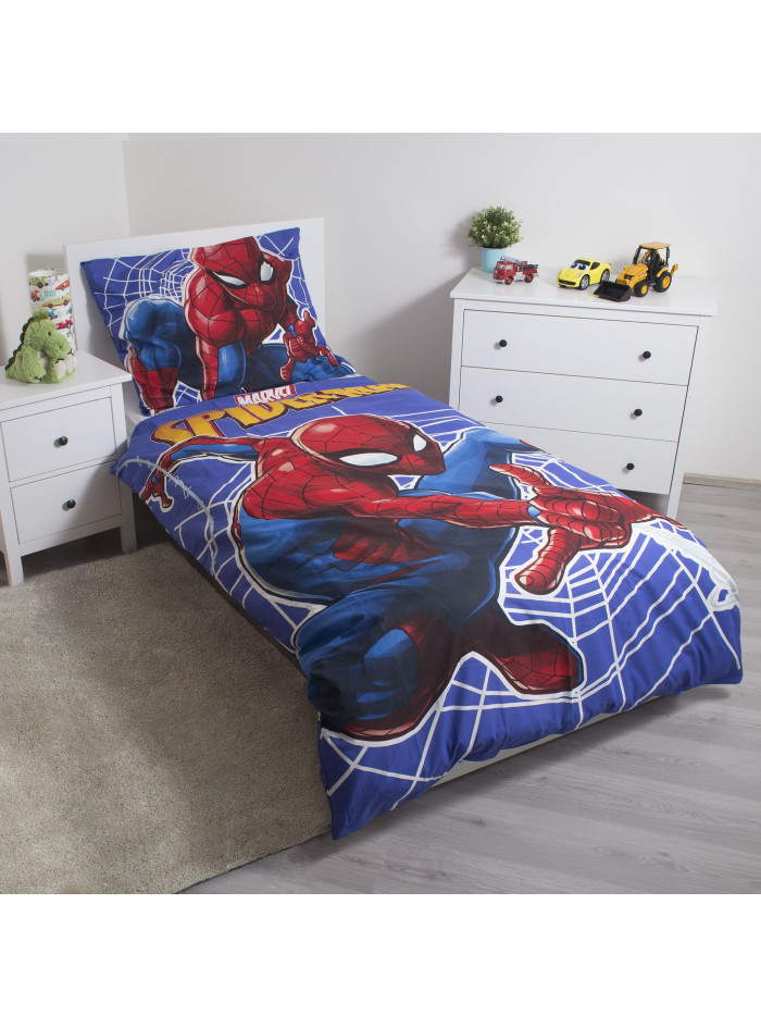 POŚCIEL ŚWIECĄCA W CIEMNOŚCI SPIDERMAN 140x200 BAWEŁNIANA SPIDER-MAN