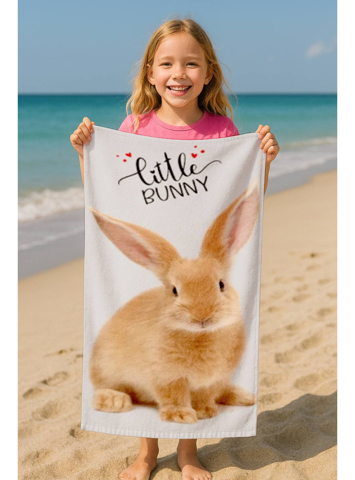 RĘCZNIK 70x140 KĄPIELOWY PLAŻOWY BAWEŁNIANY KRÓLIK KRÓLICZEK BUNNY