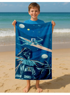 RĘCZNIK 70x140 KĄPIELOWY PLAŻOWY BAWEŁNIANY STAR WARS DARTH VADER DW-02