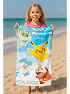 RĘCZNIK PLAŻOWY 70x140 POKEMON PIKACHU SPIRGATITO