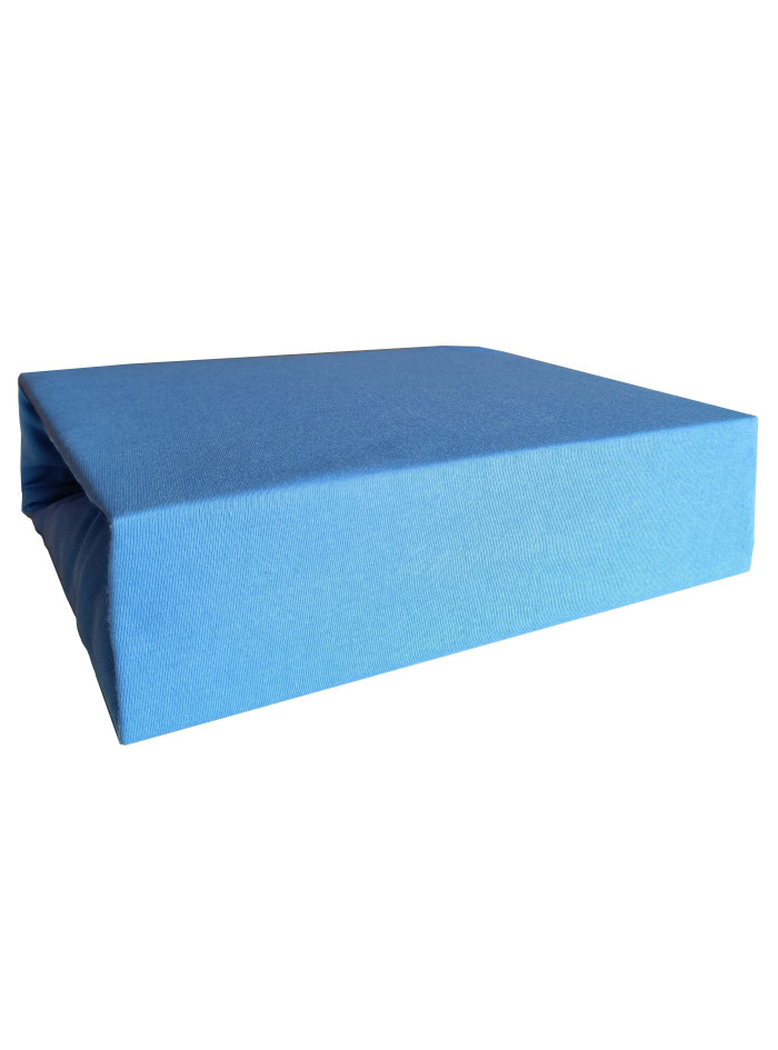Prześcieradło Jersey z gumką 60x120 Niebieskie