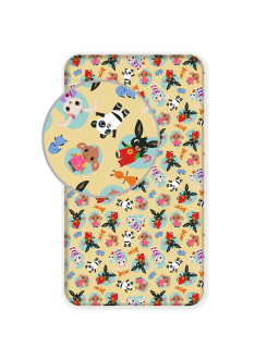 PRZEŚCIERADŁO Z GUMKA 90x200 KRÓLIK BING 051