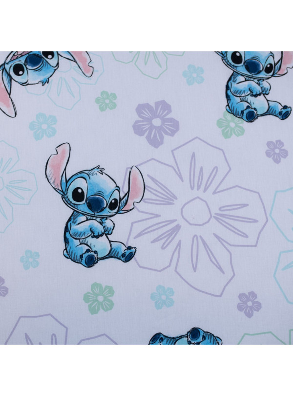 PRZEŚCIERADŁO Z GUMKA 90x200 LILO I STITCH BIAŁE LS_64