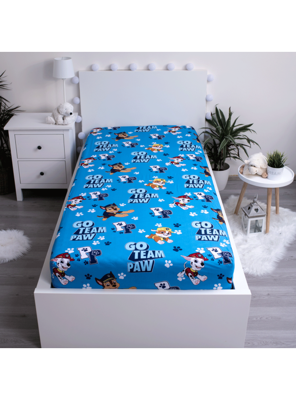 PRZEŚCIERADŁO Z GUMKA 90x200 PSI PATROL NIEBIESKIE PP161