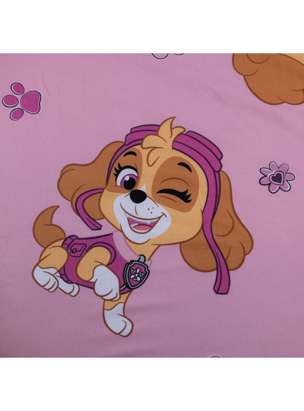 PRZEŚCIERADŁO Z GUMKA 90x200 PSI PATROL RÓŻOWA PP571