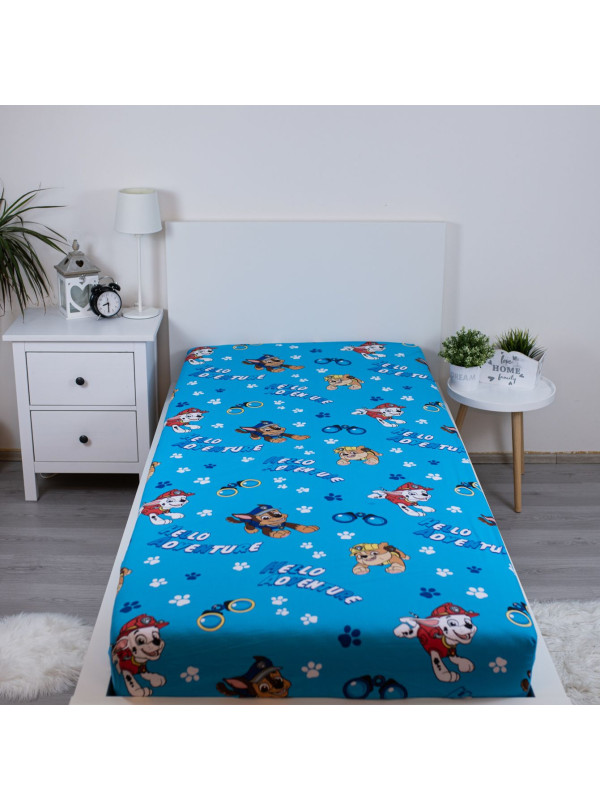 PRZEŚCIERADŁO Z GUMKA 90x200 PSI PATROL NIEBIESKIE PP573