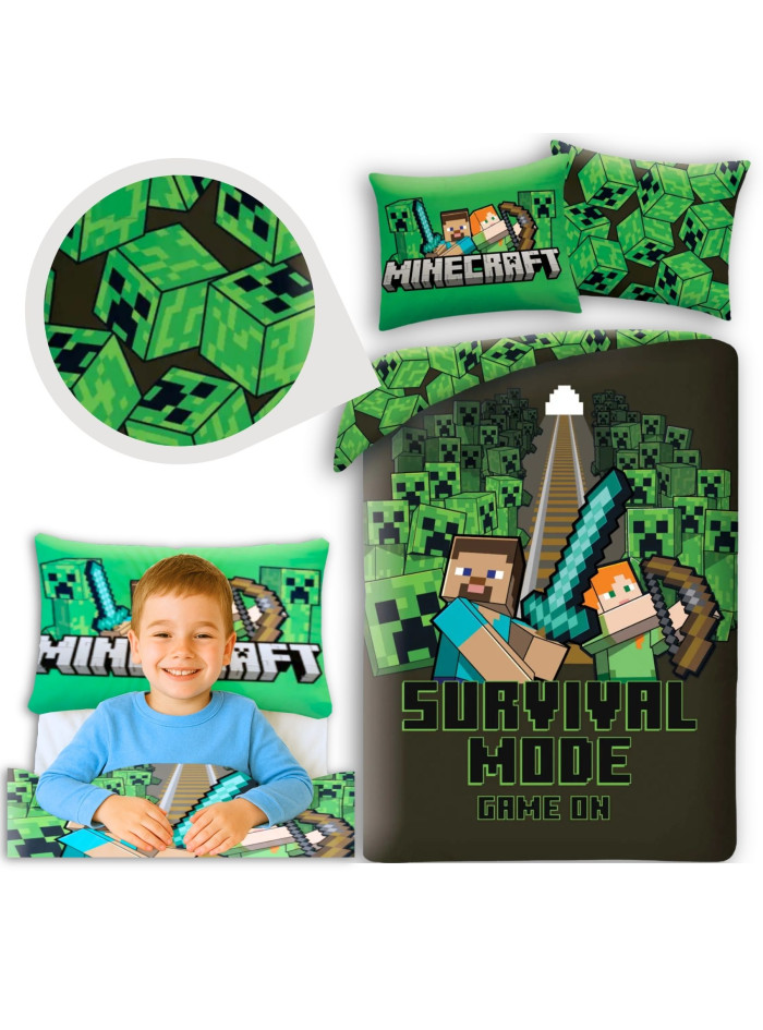 POŚCIEL 140x200 MINECRAFT ALEX STEVE MNC-785