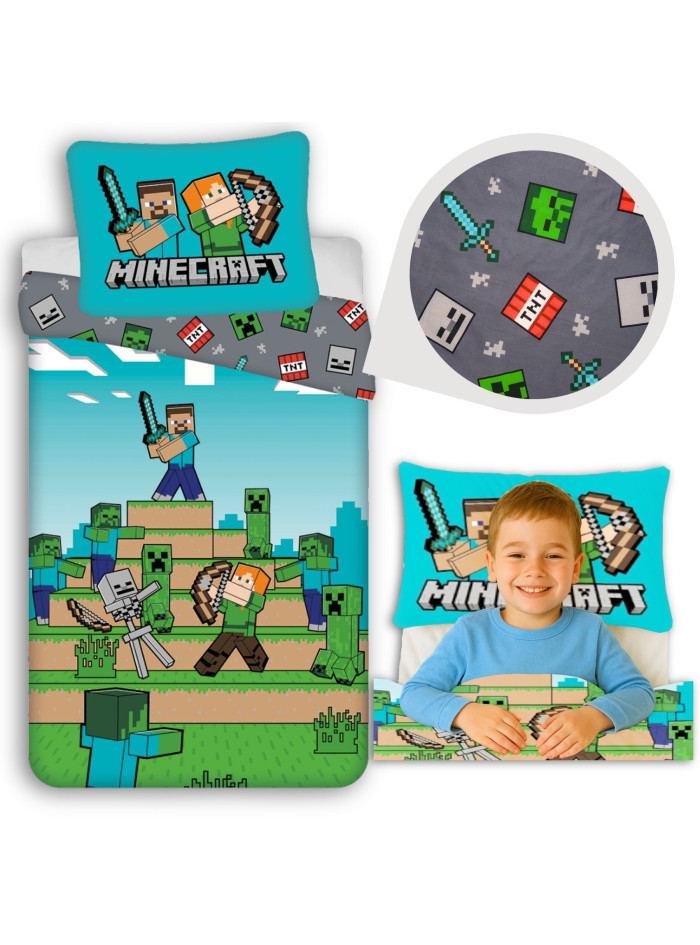 POŚCIEL 140x200 MINECRAFT MOBY MNC-241