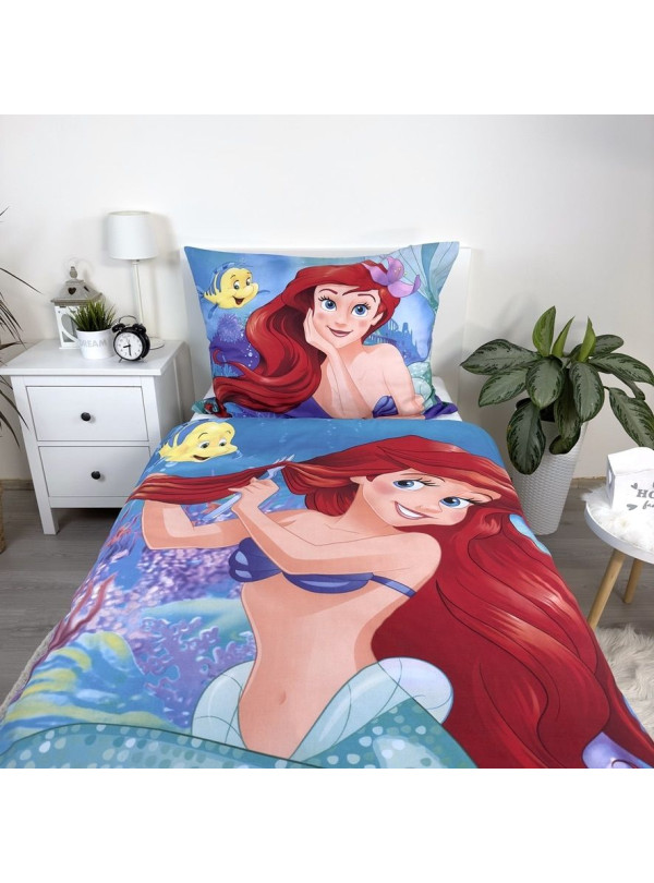 POŚCIEL BAWEŁNIANA 140x200 MAŁA SYRENKA ARIELKA