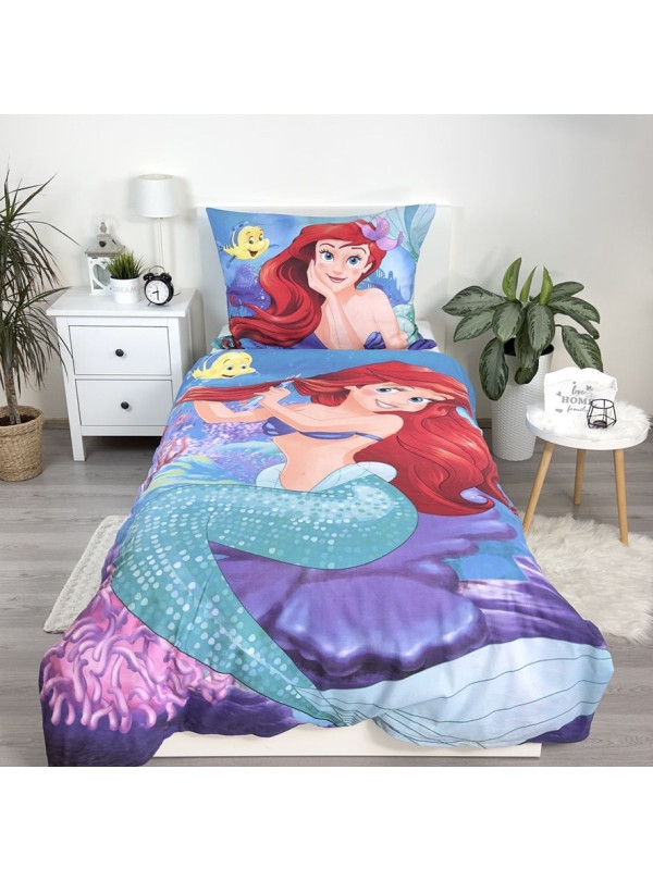 POŚCIEL BAWEŁNIANA 140x200 MAŁA SYRENKA ARIELKA