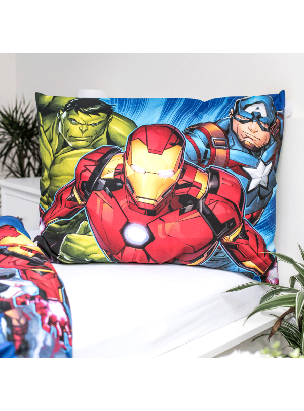 POŚCIEL 140x200 AVENGERS IRON MAN HULK THOR KAPITAN AMERYKA CZARNA PANTERA
