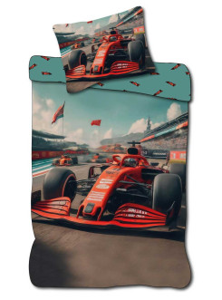 POŚCIEL MŁODZIEŻOWA 140x200 BOLID FORMUŁA 1 NB-2410 2