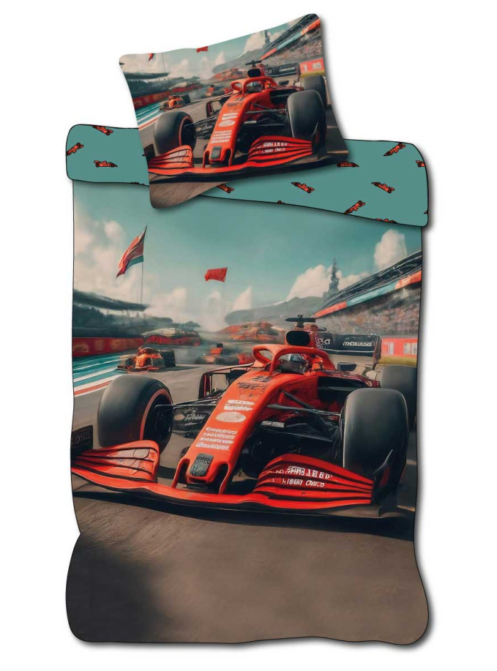 POŚCIEL MŁODZIEŻOWA 140x200 BOLID FORMUŁA 1 NB-2410