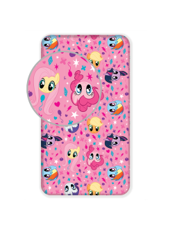 PRZEŚCIERADŁO Z GUMKA 90x200 MY LITTLE PONY RÓŻOWE MLP-1001