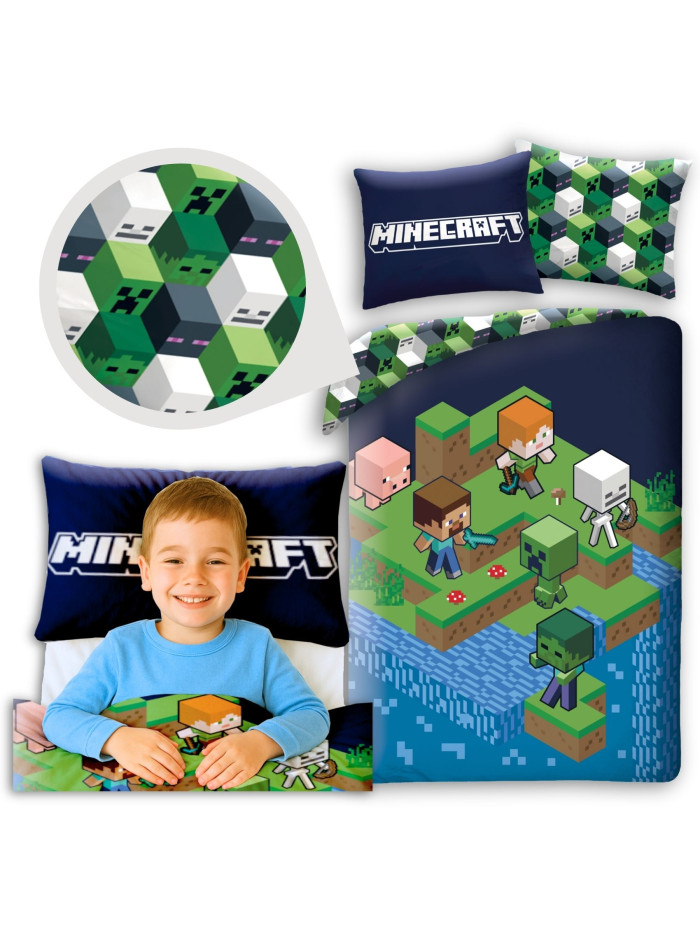 POŚCIEL 140x200 MINECRAFT ALEX STEVE CREEPER MNC-622