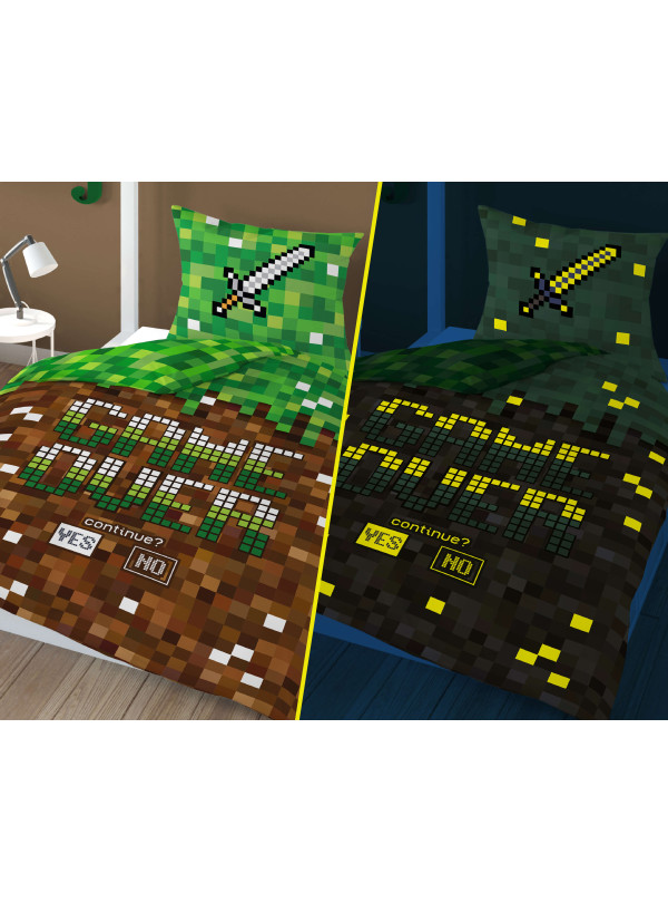 POŚCIEL 160x200 ŚWIECĄCA W CIEMNOŚCI DLA GRACZA