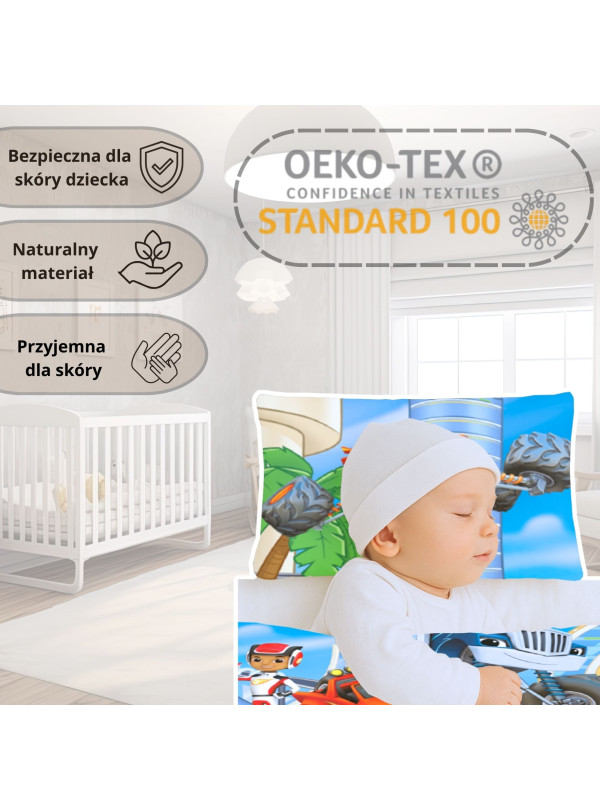 POŚCIEL DO ŁÓŻECZKA 100x135 BLAZE I MEGAMASZYNY BL004