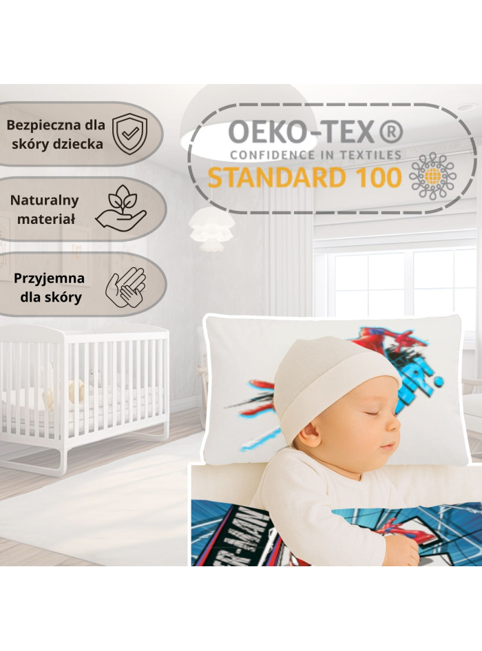 POŚCIEL DO ŁÓŻECZKA 100x135 cm SPIDERMAN SPD-148 POŚCIEL DO ŁÓŻECZKA 100x135 cm SPIDERMAN SPD-148