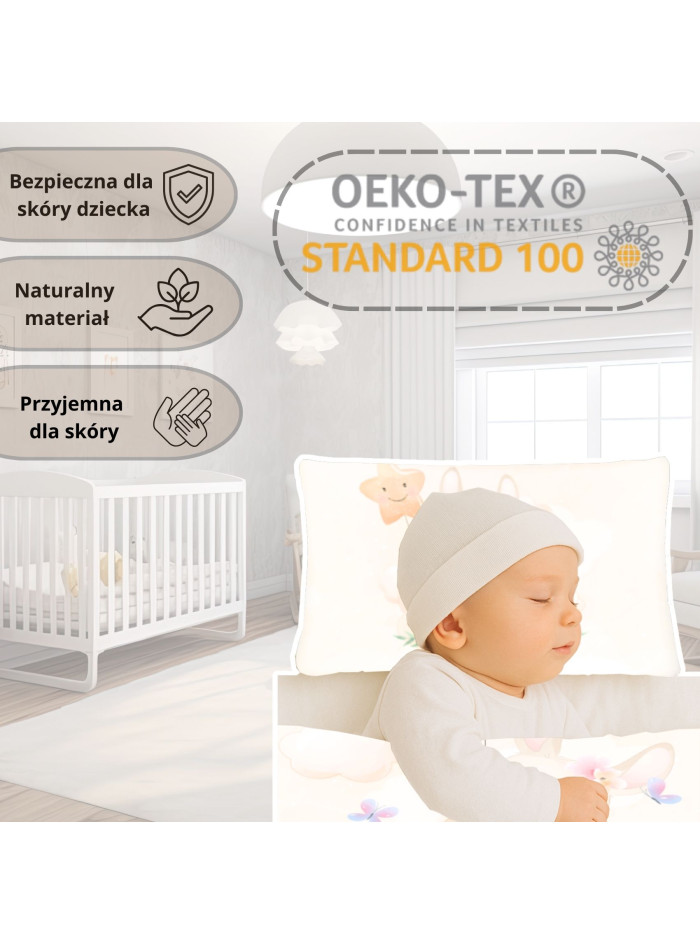 POŚCIEL DO ŁÓŻECZKA 100x135 KRÓLICZEK GWIAZDKA