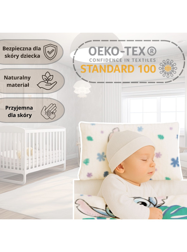 POŚCIEL DO ŁÓŻECZKA 100x135 LILO I STITCH TĘCZA