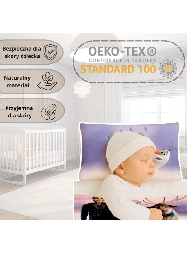 POŚCIEL DO ŁÓŻECZKA 100x135 cm FROZEN ELSA ANNA OLAF KRISTOFF