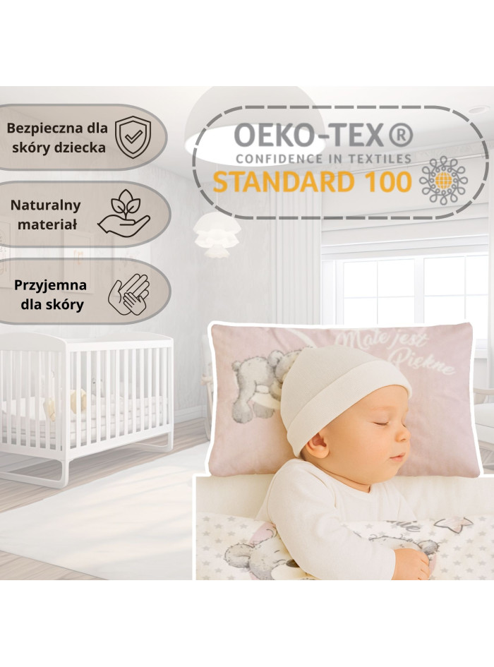 POŚCIEL DO ŁÓŻECZKA 100x135 SŁODKI MISIU 3944_B