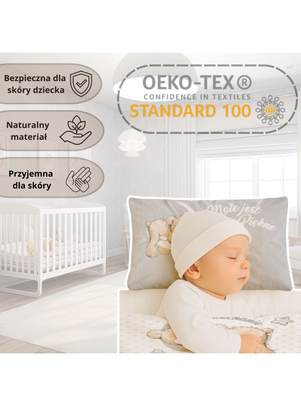 POŚCIEL DO ŁÓŻECZKA 90x120 SŁODKI MISIU 3944_A